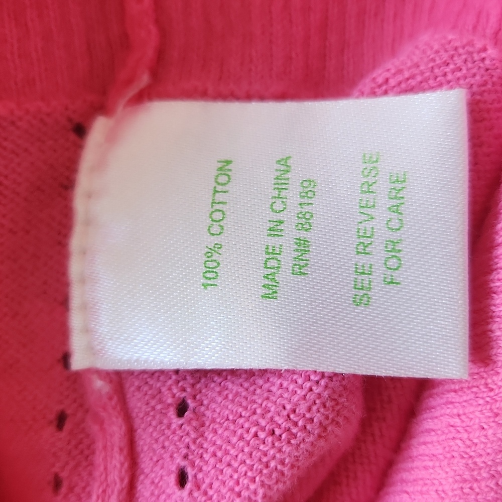 Lilly Pulitzer Elegant Pink V-Neck Sweater for Women - Picture 5 of 5